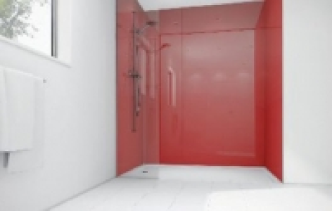 Mermaid Crimson Acrylic Single Shower Panel 2400mm x 1200mm £468.00