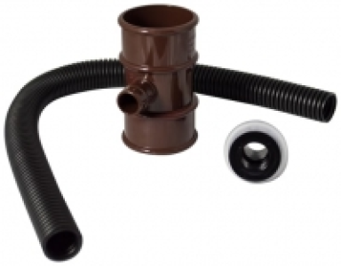 FloPlast 50mm MiniFlo Round Downpipe Water Butt Rain Diverte