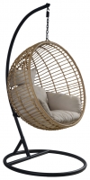 Wickes  Charles Bentley Single Hanging Garden Swing Chair - Natural