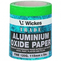 Wickes  Wickes Aluminium Oxide Fine Sandpaper Roll - 5m