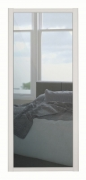 Spacepro 1 Panel Shaker Cashmere Frame Mirror Door - 610mm &pound;180.00