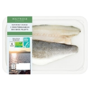 Waitrose 2 Mediterranean Sea Bass Fillets £5.50