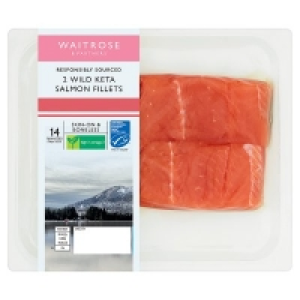 Waitrose 2 MSC Wild Keta Salmon Fillets £5.00