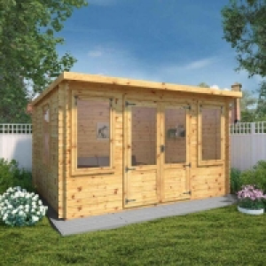 Mercia 4m x 3m Pent Log Cabin - 19mm £1,799.99