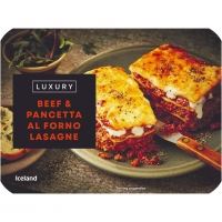 Iceland  Iceland Luxury Beef and Pancetta Al Forno Lasagne 450g