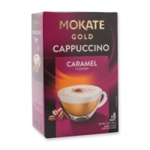 Poundstretcher  MOKATE GOLD CAPPUCCINO CARAMEL 8 SACHETS