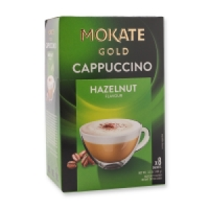 Poundstretcher  MOKATE GOLD CAPPUCCINO HAZELNUT 8 SACHETS