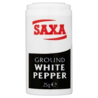 Poundstretcher  SAXA WHITE PEPPER 25G