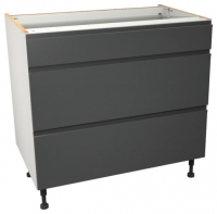 Wickes  Camden Carbon 3 Drawer Unit - 900mm