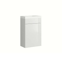Homebase No Assembly Required House Beautiful Ele-ment(s) Gloss White Wall Mounted Cloakro