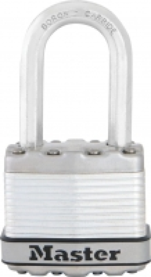 Master Lock Excell M1EURDLF Long Shackle Laminated Steel Pad