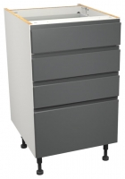 Wickes  Camden Carbon 4 Drawer Unit - 500mm