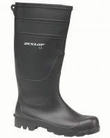 Wickes  Dunlop Universal PVC Safety Wellington Boot - Black Size 7