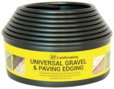 Wickes  Gravel & Paving Edging Black 5.5m