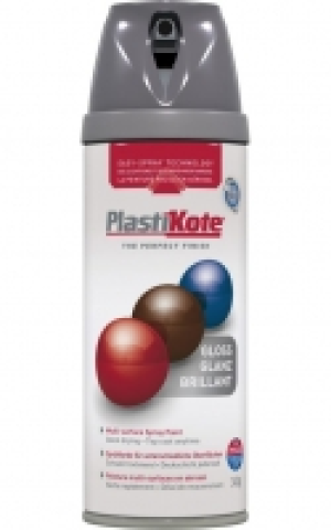 Plastikote Multi-surface Spray Paint - Gloss Medium Grey 400 £8.50