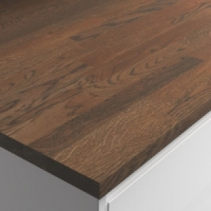 Solid Rustic Oak Black Oil Worktop Sample 27mm