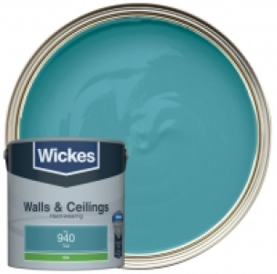 Wickes  Wickes Teal - No.940 Vinyl Silk Emulsion Paint - 2.5L