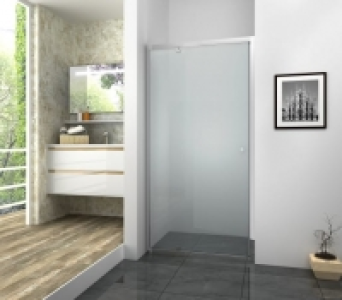 Wickes  Vision 6mm Chrome Framed Pivot Shower Door Only - 1850 x 800