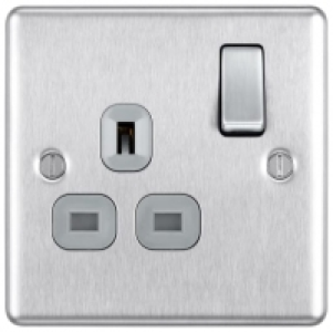 BG 13A Screwed Raised Plate Single Switched Power Socket Dou £7.50