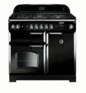 Wickes  Rangemaster Classic 100cm Dual Fuel Range Cooker - Black wit