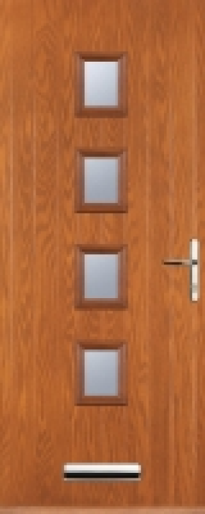 Euramax 4 Square Left Hand Oak Composite Door - 840 x 2100mm £800.00