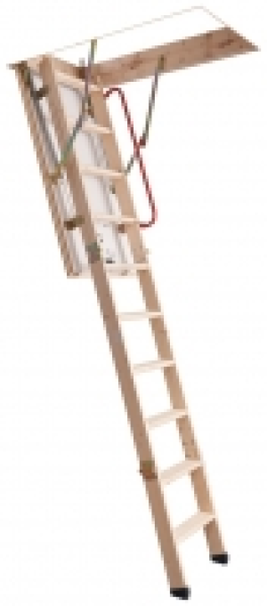 Youngman Eco S Line 3 Section Timber Folding Loft Ladder
