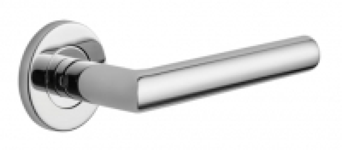 Wickes  Designer Levers Eros Lever On Rose Door Handle - Polished St