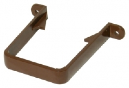 Wickes  FloPlast 65mm Square Line Downpipe Clip - Brown