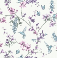 Wickes  Superfresco Easy Simplicity Pearl/Lilac Decorative Wallpaper