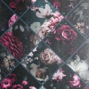 Arthouse Floral Collage Plum & Teal Wallpaper 10.05m x 53cm