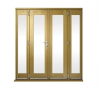 Wickes  Wickes Albery Pattern 10 Solid Oak Laminate French Doors 6ft