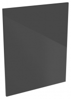 Wickes  Orlando Dark Grey Gloss Slab Appliance Door (B) - 600 x 731m