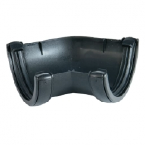 FloPlast 112mm Cast Iron Style Round Line Gutter Angle 135°