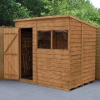 Wickes  Forest Garden 7 x 5ft Overlap Pent Dip Treated Shed