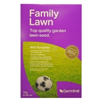 QDStores  1Kg Family Lawn Seed With Ryegrass 28 Square Metres Coverage