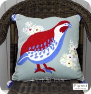 InExcess  Pignut Casual Living Cotton Moorhen Bird Cushion - 45 x 45cm