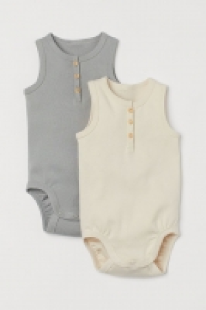2-pack cotton bodysuits £5.00