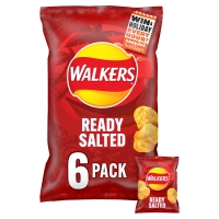 Iceland  Walkers Ready Salted Multipack Crisps 6 x 25g