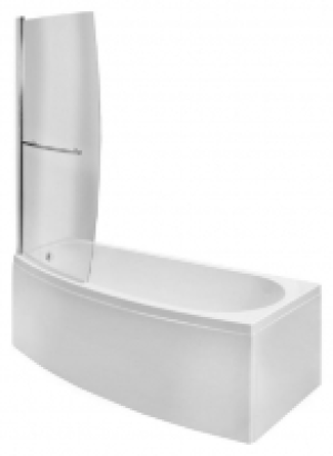 Wickes  Wickes Left Hand Space Saver Shower Bath - 1690 x 690mm