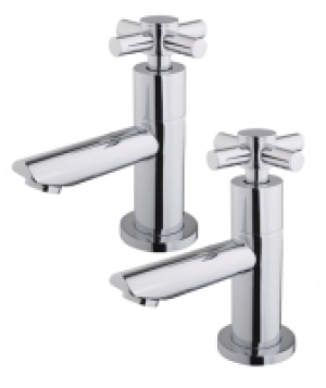 Wickes Trivor Chrome Basin Taps &pound;29.00