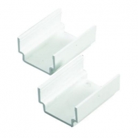Wickes  Wickes Mini Trunking Coupler - White 38 x 25mm Pack of 2