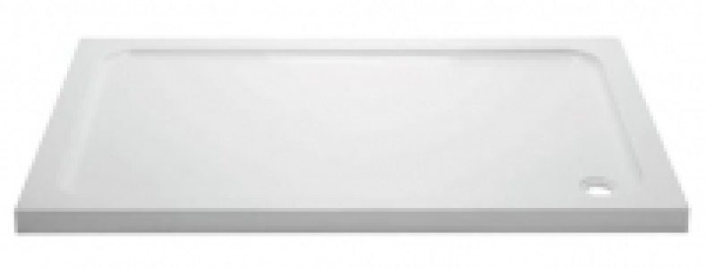 Wickes  Wickes 45mm Cast Stone Rectangular Shower Tray - 1200 x 700m