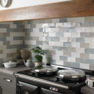 Wickes Farmhouse Cashmere Ceramic Wall Tile - 150 x 75mm