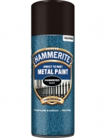 Wickes  Hammerite Metal Aerosol Hammered Paint - Black - 400ml