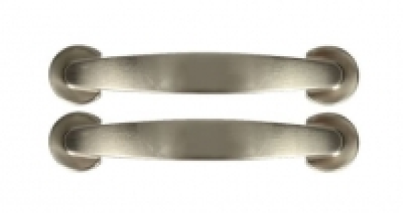 Wickes Round Bow Door Handle - Brushed Nickel 120mm Pack of