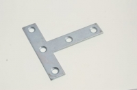 Wickes  Wickes Zinc Plated Tee Plate 75mm Pack 4