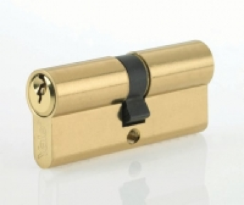 Wickes  Yale P-ED3545-PB Euro Profile Cylinder Lock - Brass 35 x 10 