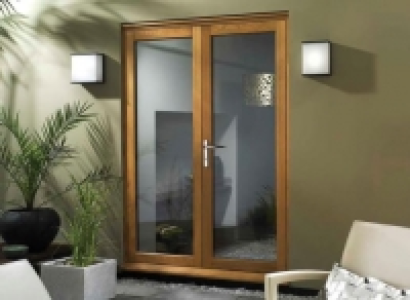 Wickes Eden Slimline Oak French Door - 1790mm
