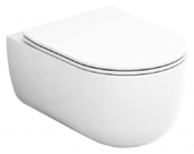 Wickes Teramo Easy Clean Wall Hung Toilet Pan & Soft Close S
