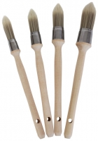 Wickes  ProDec Premier 4 Piece Pointed Synthetic Sash Paint Brush Se